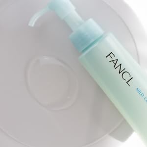FANCL Mild Cleansing Oil, Japanese Facial Cleansing Oil, Makeup Remover, Oil Cleanser, 100% Preservative Free, Clean Skincare for Sensitive Skin (1, Blue)