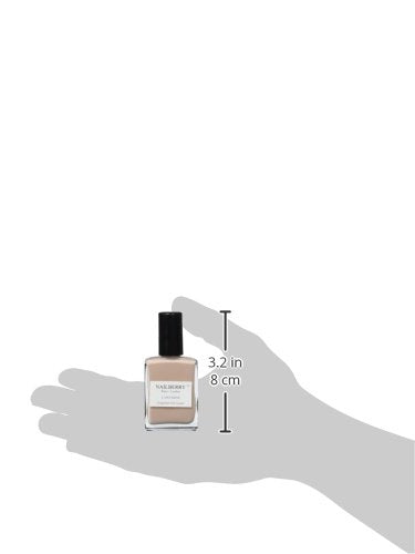 Nailberry L'Oxygéné Oxygenated Nail Lacquer | Simplicity | Creamy Beige Opaque Nail Polish | UV Protected Long-Wear Nail Polish | 12-Free | Vegan | Certified Halal | Cruelty & Gluten Free | 15 ml