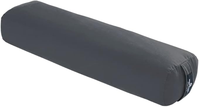 Hugger Mugger Junior Yoga Bolster - Narrower Profile, Very Firm, Great for Smaller Yogis, Heart-Opening poses or Under the Knees, Handmade in USA