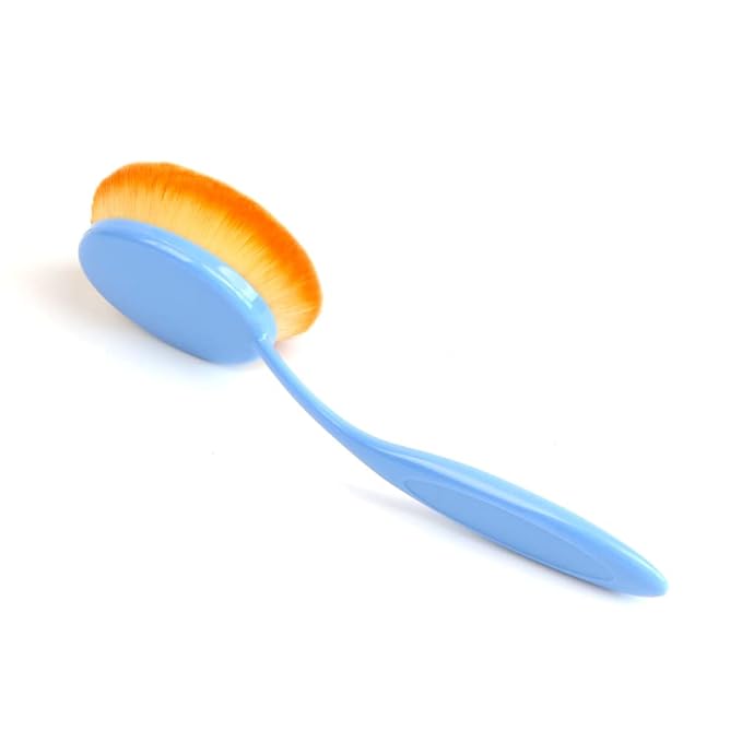Yoseng Oval Foundation Brush, Large Toothbrush Makeup Brushes Fast Flawless Application Liquid Cream Powder Foundation,Sunscreen Applicator for Kids（Blue)