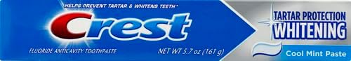 Crest Tartar Protection Toothpaste, Whitening Cool Mint, 5.7 oz, 8.550 Lb