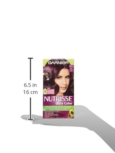 Garnier Hair Color Nutrisse Ultra Color Nourishing Creme, BR3 Intense Burgundy (Lotus Berry) Red Permanent Hair Dye, 1 Count (Packaging May Vary) (Pack of 2)