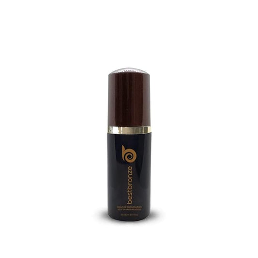 Best Bronze Tinted Travel Self Tanner Mousse - Sunless Tanner Foam for Customizable Light, Medium & Dark Tan - Vegan Tanning Mousse & Travel Size Self Tanner (1.7 Fl Oz)