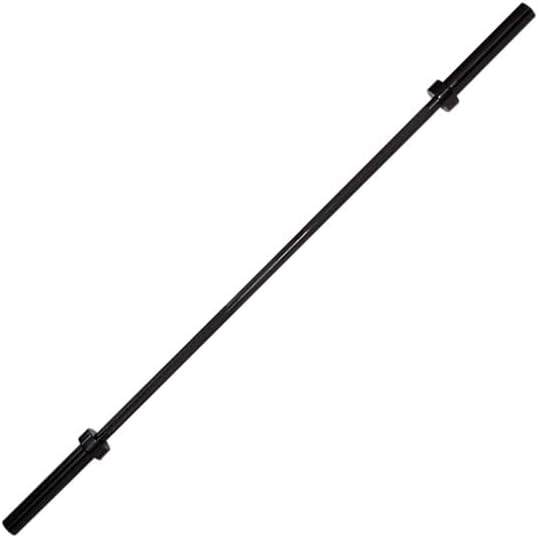 Body-Solid (OB72B Aloy Steel Olympic Bar - 6ft 44lb Barbell 600lbs Weights