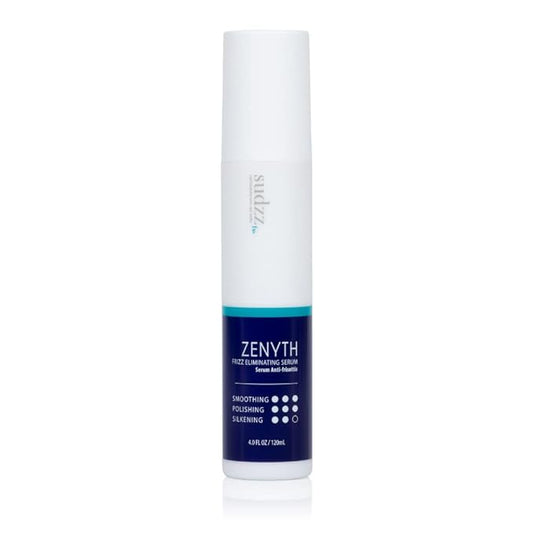 SUDZZFX Zenyth Frizz Eliminator Serum - Heat Protector, Smoothing Styling Serum for Damaged Hair - 4 Fl Oz
