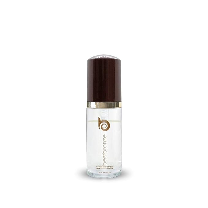 Best Bronze Clear Travel Self Tanner Mousse - Sunless Tanner Foam for Customizable Light, Medium & Dark Tan - Vegan Tanning Mousse & Travel Size (1.7 Fl Oz)