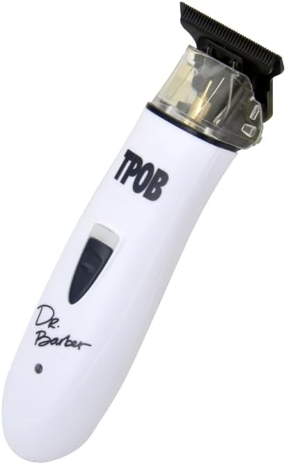TPOB Ghost X Beard Trimmer Hair Clippers for Men, Professional Hair Trimmer DLC Blade Trimmer Cordless Rechargeable Edgers Clippers Electric Beard Trimmer Shaver for Home use or Barber (Ghost X White)