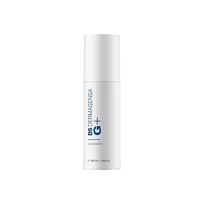 DS Dermasensa Glycolic Acid Face Cleanser - 3% Glycolic Acid - 100ml - Gentle Exfoliation - Suitable for All Skin Types - Enriched with Green Tea, Aloe Vera and Seaweed Extracts