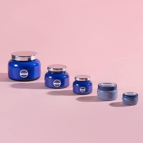 Capri Blue Scented Candles - Soy Candle Wax Blend - Jar Candles - Blue Candle Gifts for Women & Men - Luxury Candles for Home Scented with Citrus, White Musk & Patchouli - Blue Jean (8 oz)