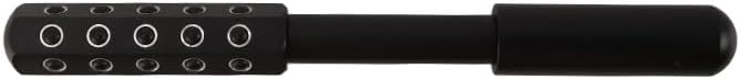 Betypura 30-Stone Facial Roller - Cooling Face & Neck Massager Tool for Skin Rejuvenation | 360° Contouring with Germanium Stones & Aircraft Aluminum | Portable 7.6" Beauty Roller - Black