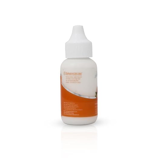 GHOSTBOND XL Hair Replacement Adhesive - 1.3oz - Invisible Bonding Wig Glue: Extra Moisture Control - Water & Oil-Resistant, Light Hold for Poly and Lace Hairpiece, Wig, Toupee Systems, (Peach)