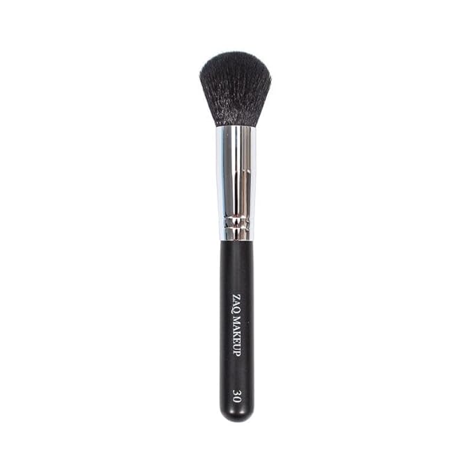 ZAQ Large Flat Powder Brush: Perfect Brush For Blending Liquid, Cream and Flawless Powder, Buffing, Blending, Concealer, Vegan Makeup Tool With Cruelty-Free Bristles