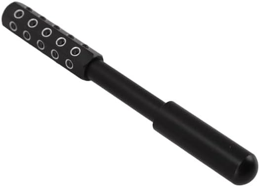 Betypura 30-Stone Facial Roller - Cooling Face & Neck Massager Tool for Skin Rejuvenation | 360° Contouring with Germanium Stones & Aircraft Aluminum | Portable 7.6" Beauty Roller - Black