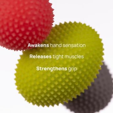 NABOSO Hand Activation Kit - 3 Neural Enhancement Therapy Balls with Patented Sensory Texture - Hand Strength, Recovery & Circulation Boost - Professional Grade Hand Therapy Tools
