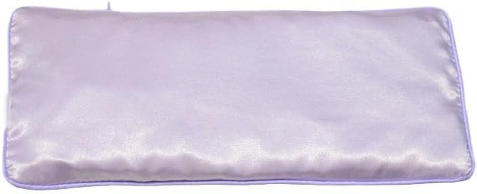 SereLune Lavender Eye Pillow, Hot or Cold Weighted Satin Eye Mask, Microwaveable Moist Heat Eye Compress, Washable Eye Pillow for Sleeping, Yoga, Meditation, Migraine Relief, Pack of 2(Lavender)