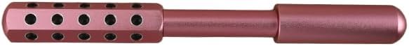 Betypura 30-Stone Facial Roller - Cooling Face & Neck Massager Tool for Skin Rejuvenation | 360° Contouring with Germanium Stones & Aircraft Aluminum | Portable 7.6" Beauty Roller - Pink