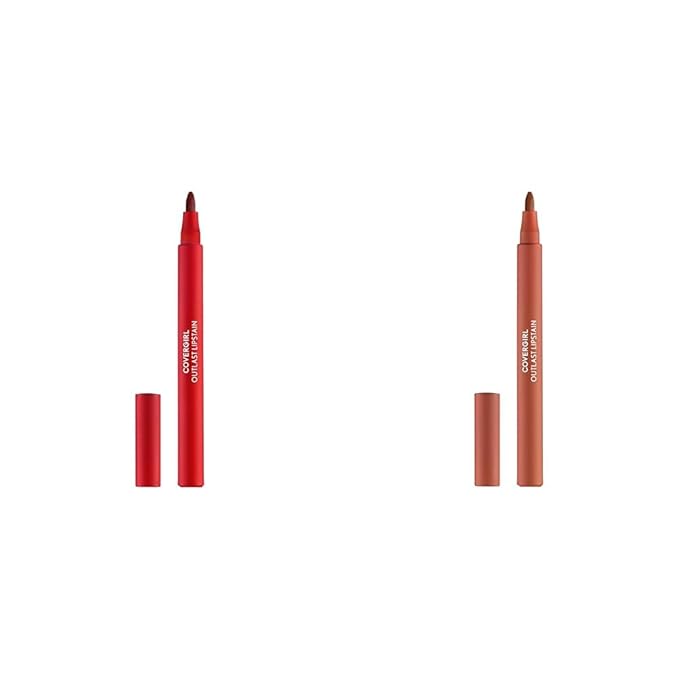 COVERGIRL Outlast Lipstain Bundle - Atomic Love 55 & Canyon 35 Colors