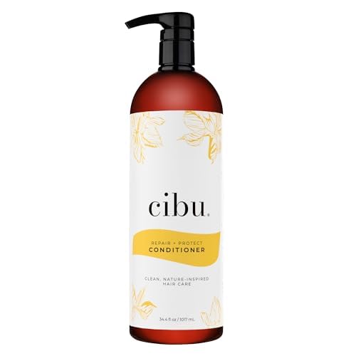 CIBU Repair + Protect Conditioner 30087 - Restores Damaged Hair | Prevents Breakage | Safe for Color-Treated Locks | Leaves Smooth, Luxurious Finish | Gentle Daily Use with Refreshing Scent, 1 Liter