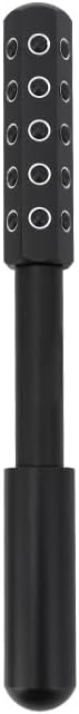 Betypura 30-Stone Facial Roller - Cooling Face & Neck Massager Tool for Skin Rejuvenation | 360° Contouring with Germanium Stones & Aircraft Aluminum | Portable 7.6" Beauty Roller - Black