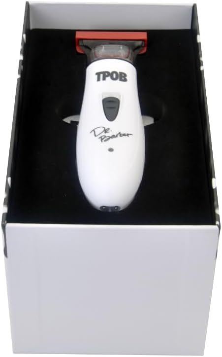 TPOB Ghost X Beard Trimmer Hair Clippers for Men, Professional Hair Trimmer DLC Blade Trimmer Cordless Rechargeable Edgers Clippers Electric Beard Trimmer Shaver for Home use or Barber (Ghost X White)