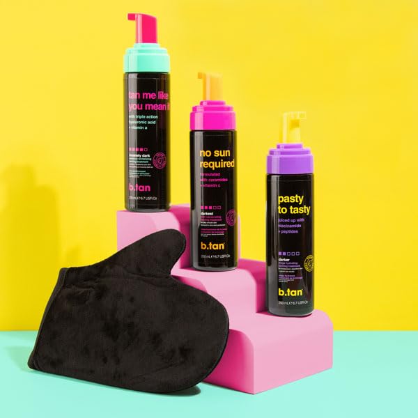 b.tan Dark Self Tanner Mousse | Hydrating