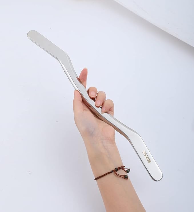 STICKON Stainless Steel Gua Sha Muscle Scraper Tools Set, Gua Sha Massage Scraper Tools for Physical Therapy, Scraping Massage Tools IASTM Tools - Relieve Muscle Pain and Tension(STICKON-39)