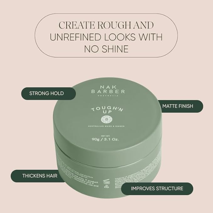 NAK Barber Tough N Up 90g - Styling Putty for Men Hair