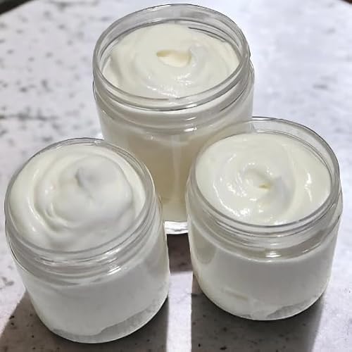 AJOMED COSMETICS Grass-Fed Beef Tallow and Magnesium Body Butter, Natural Moisturizing Cream for Dry, Itchy, Cracked Skin, Handmade Diaper Rash (Sandalwood Vanilla)