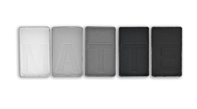 L.A. COLORS 5 Color Matte Eyeshadow Palette, Black Lace CEM475