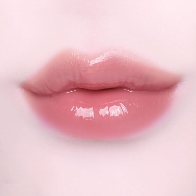 DINTO Frozen Lip Jelly - Icy Cool Plumping Lip Gloss with Metal Tip - High-Shine Non-Sticky Jelly Formula for Fuller, Juicy Lips - Vegan & Cruelty-Free - 0.34 fl oz - Shade 375 Angel