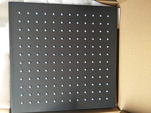 Cascada Luxury Bathroom Shower Set with Luxury Water Power LED Shower Head (Wall Mount) Rainfall Thermostatic 6 Massage Jets Spray Body Shower Set (12 Inch, Matt Black)