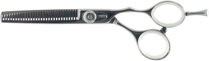 Cricket Logo Gold Series Pro 30T Hair Cutting Scissors Thinning Shears for Professional Stylist Barber, Texturizing, Removing Bulk, Stainless Steel, Convex Edge