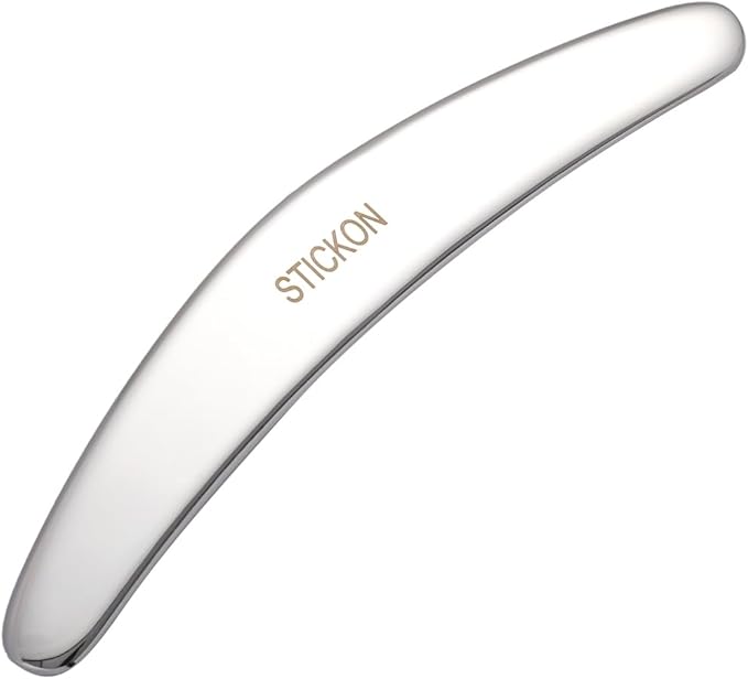 STICKON Stainless Steel Muscle Scraper Tools Set 3 in 1, Gua Sha Scraping Massage Tools for Physical Therapy,Derma Edge Massage Tool & GuaSha Massage Scraper Tool(STICKON-56)