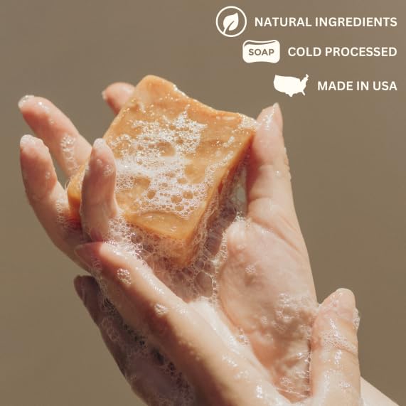 Varina Natural Lilac Bar Soap - Gentle Cleansing for Sensitive Skin, Floral - 3 Pack