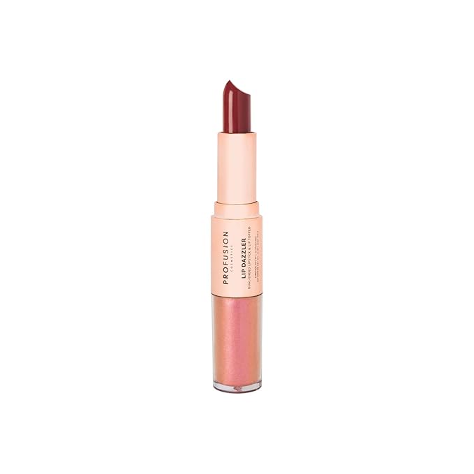 Profusion Cosmetics Lip Dazzlers Lipstick, Get Attractive Lips with Glamour Shine Dual Ended Lip Dazzler, Make Your Lips Pop With Shimmer Matte Makeup Tools (Magnificent Sparkle)
