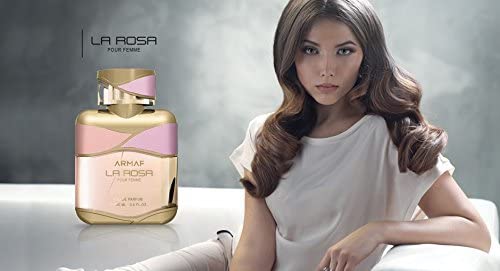 Armaf La Rosa Pour Femme Eau De Parfum 100ML For Her, Floral Fragrance, Perfume For Women, La Via (Pack of 2)