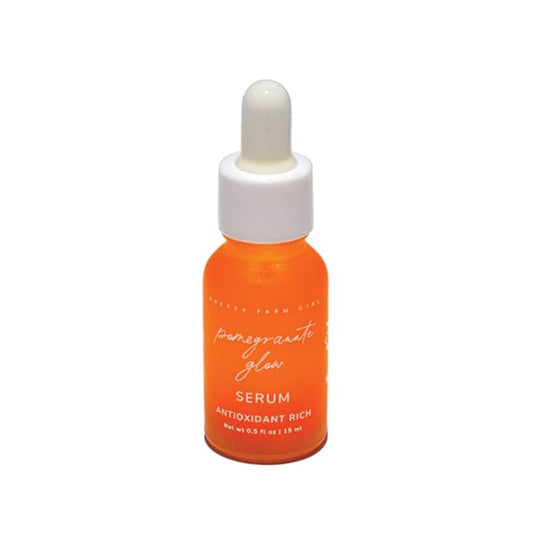 Pretty Farm Girl Pomegranate Glow Natural Face Serum – With Pomegranate, Rosehip, and Jojoba Oils – Lightweight Nourishing Oil for Skin Balance and Protection, 1oz