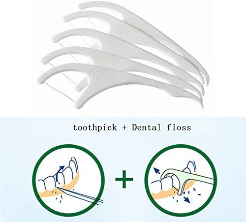Dental Floss Picks Flossers Individually Wrapped 350 Count (Packed Individually Each Floss)