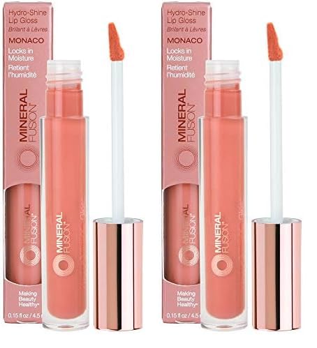 Mineral Fusion HydroShine Lip Gloss s, Monaco, 0.15 Ounce (Pack of 2)