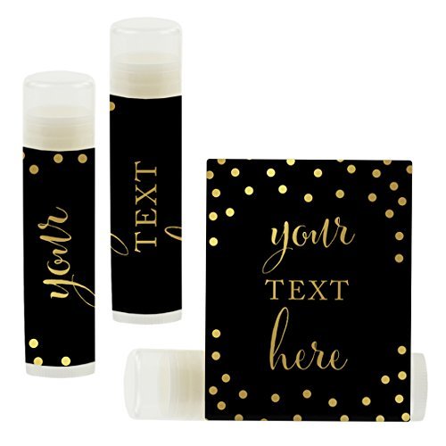 Andaz Press Personalized Lip Balm Party Black,