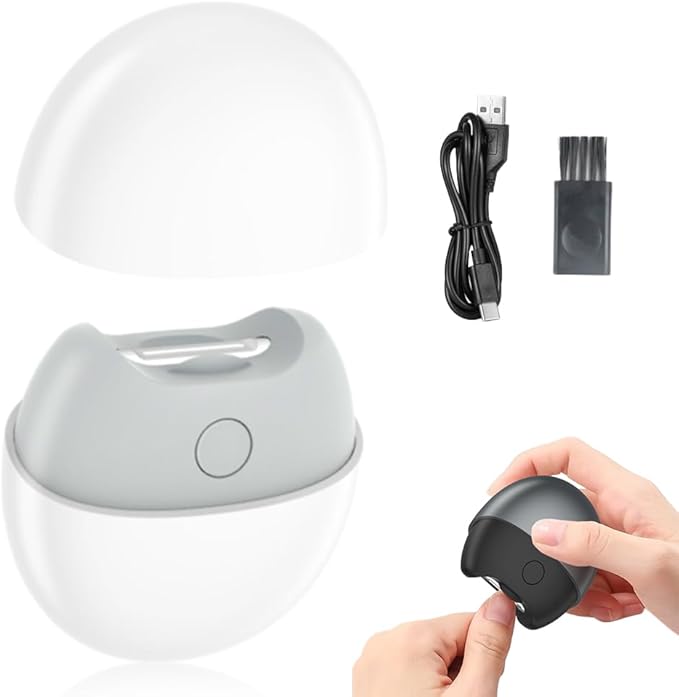 3 in 1 Automatic Electric Nail Clipper, 2026 Upgraded Electric Nail Clipper, Automatic Nail Trimmer with Light and Nail Scraps Storage, Electric Toenail Clippers for Seniors Adults (White)