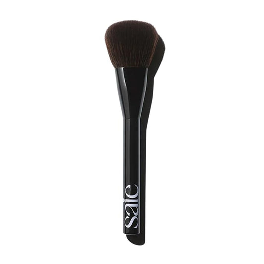 Saie Powder Blush Brush - Fluffy Makeup Brush for Cheeks - Ultra-Soft Tapered Bristles for a Precise, Diffused Application - For Pressed or Loose Powder Face Makeup, Bronzer + Blush - Vegan (1 Count)