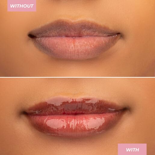 MCoBeauty - Peptide Lip Treatment - Caramel - Nude Brown Shade - High Gloss Peptide Lip Balm & Plumper with Shea Butter - Hydrating Conditioning Lip Glaze for Soft Smooth Lips - Cruelty Free