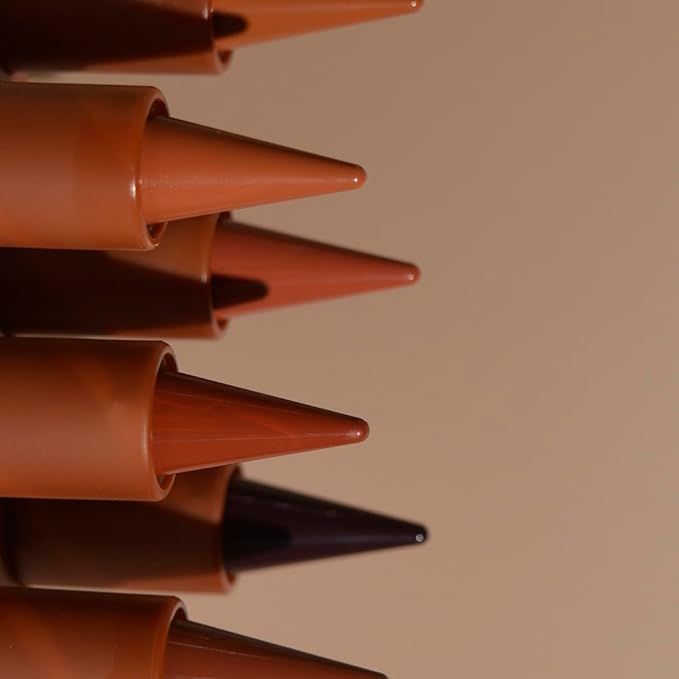 2Pcs 2-in-1 Gradient Lip Liner and Lipstick Lip Combo Set - Achieve Flawless Contour and Gradual Ombre Effect with Easy-to-Use Crayon Form and Cone Tip (2Pcs 01# Milk Tea)