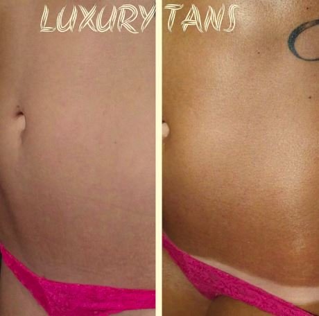 Tampa Bay Tan, Tan Alchemy, Aussie Bronze 8 oz of 10%, Med/Med Dark DHA Sunless Airbrush Spray Tanning Solution (8oz)