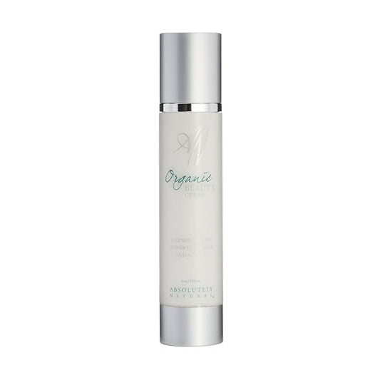 Absolutely Natural - Organic Beauty Cream 4oz with Anti-Aging Antioxidants and Essential Fatty Acids Plant Based Made in USA