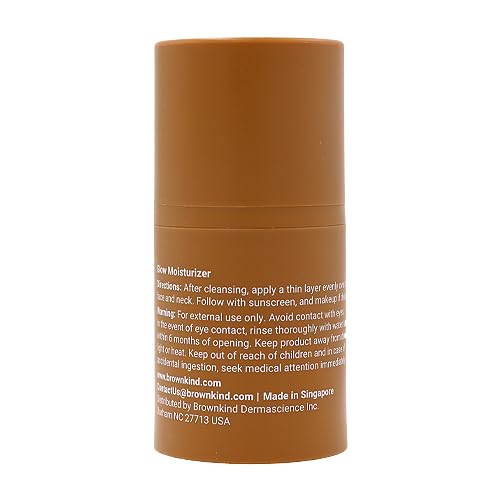 brownkind Glow Moisturizer – Hydrating Cream with Niacinamide & Squalane, Smooth Texture, Radiant Finish, Ideal for Melanin-Rich Skin, 50ml