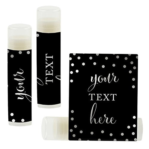 Andaz Press Personalized Lip Balm Party Black,