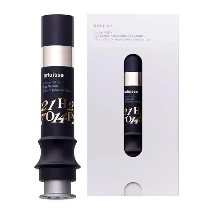Intuisse Active NAD+ Eye Serum – Dark Circles, Puffiness, Fine Lines – 5% NAD+, Four Hyaluronic Acids & Swiss Liposomal Delivery – Lifting and Firming Formula – 5ml – Includes Applicator