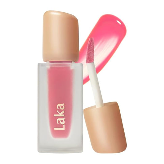 Laka Fruity Glam Tint, 4.5g/0.15oz, Glowing Lip Stain with Wide Color Spectrum, Hydrating & Lightweight Texture, Buildable Color, Non-Sticky, Vegan, K-Beauty (#119 Dreaming)